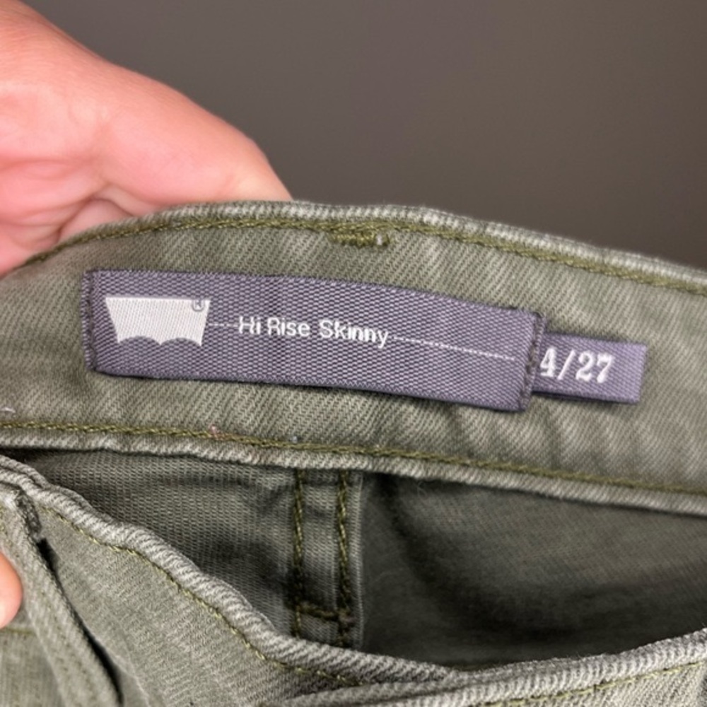 Green Denim Jeans by Levi’s | High rise skinny fit - Picture 7 of 7
